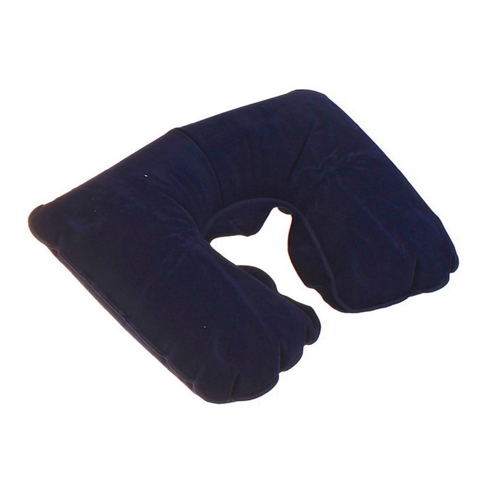 Подушка для шеи дорожная, надувная, цвет синий 444829
