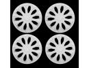 Колпаки колесные R15 "ВОЛТЕК", белый глянец карбон, наб 2471881