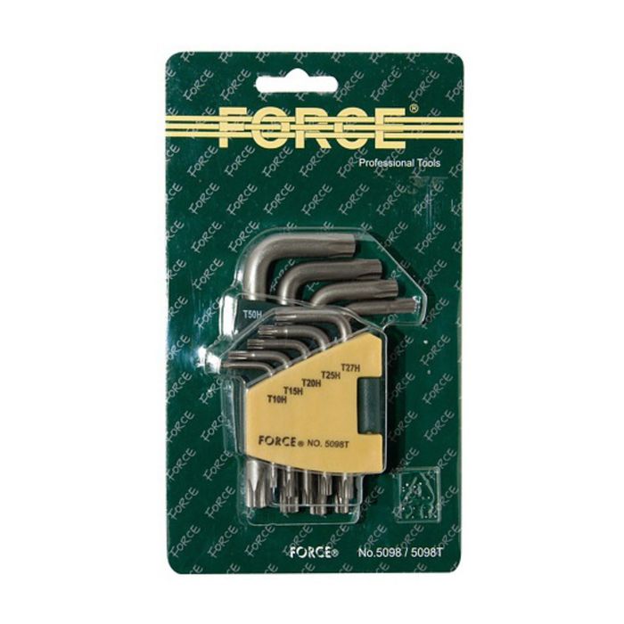 Набор ключей FORCE F-5098, TORX,Т10-Т50 2794975