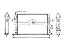 Радиатор системы охлаждения OPEL: ASTRA G Наклонна 294