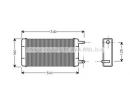 Радиатор отопителя MERCEDES-BENZ T1 c бортовой пла 108