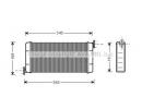 Радиатор отопителя MERCEDES-BENZ 190 (W201) 2.0 (2 109