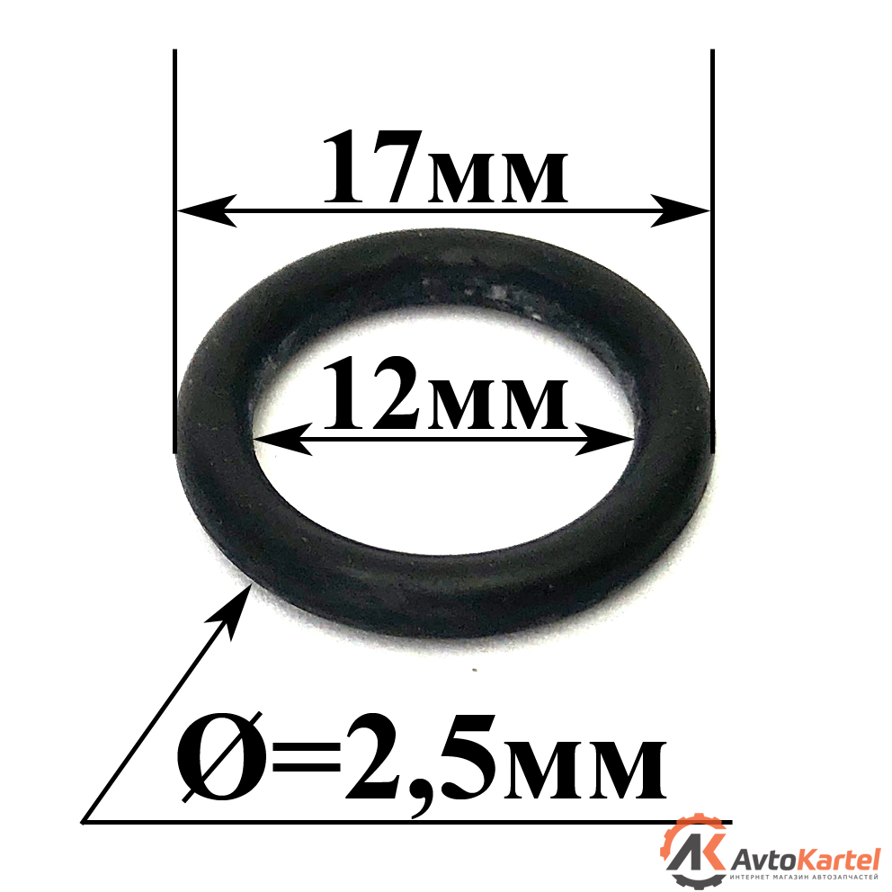 Кольцо уплотнительное черное 12.0x2.5 мм DDS MERCEDES